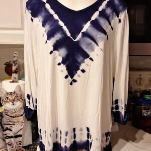 Womens  Chico's Zenergy casual stretch tie dye regular size top 3